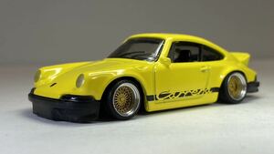 ホットウィール Hotwheels 改 Porsche 911 carrera RS2.7 車高短 深リムホイール カスタムミニカー ノスタルジッククラシックカー 