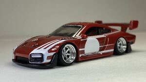 ホットウィール hotwheels premium 改 Porsche 938 シルエット 深リムホイール 車高短 ローダウン 街道レーサー カスタムミニカー te37