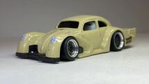 ホットウィール Hot Wheels 改　フォルクスワーゲン vw kafer racer ビートル 車高短 深リムホイール BBS カスタムミニカー 限定品_画像1