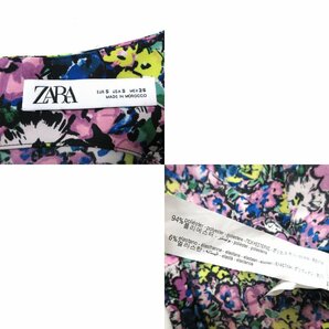 ▽■ZARA(ザラ)♪タイトワンピース♪フラワープリント♪ノースリーブ♪ひざ丈♪レディース♪華やかドレス♪Sサイズの画像10