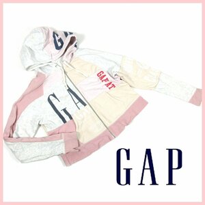 **GAP( Gap )* lady's * remix Zip f-ti-* Parker * pink *L size * Logo *