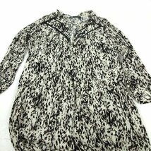 ▽★ZARA(ザラ)☆スキッパー☆ロングワンピース☆マキシ☆フィッシュテール☆総柄☆XS_画像3