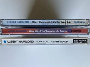 CD　Albert Hammond（アルバート・ハモンド）　3タイトル3枚をまとめて