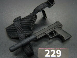 【 黒 229 】1/6ドールパーツ：21st 製 H&K Mk23 SOCOMセット【 長期保管品 】