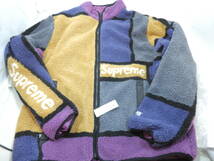 supreme リバーシブル カラーブロックド フリース ジャケット サイズXL supreme Reversible Colorblocked Fleece Jacket _画像1