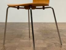 -od8109｜Fritz Hansen Arne Jacobsen ANT3101/アリンコチェア ビーチ クロームレッグ仕様 4脚セット｜フリッツハンセン ダイニングチェア _画像9