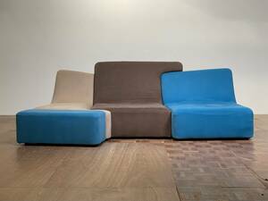 -od717｜ligne roset ROSETConfluences ウルトラスエード マルチパズリングトリプルシートソファ｜リーンロゼ カッシーナ CIBONE シボネ 