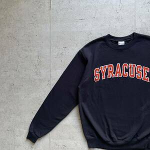 champion チャンピオン カレッジロゴ SYRACUSE クルーネック スウェット トレーナー ネイビー M