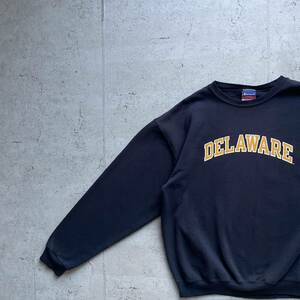 champion チャンピオン カレッジロゴ DELAWARE クルーネック スウェット トレーナー ネイビー M