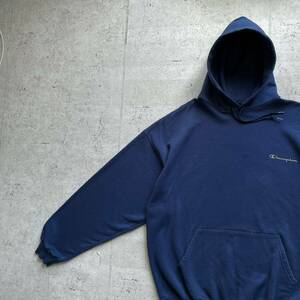 champion チャンピオン ワンポイントロゴ プルオーバー パーカー ネイビー XXL