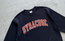 champion チャンピオン カレッジロゴ SYRACUSE クルーネック スウェット トレーナー ネイビー M_画像3