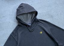 champion チャンピオン ワンポイントロゴ プルオーバー パーカー チャコールグレー M_画像3