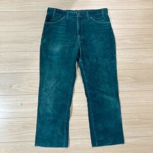 Levi's リーバイス 519-1539 コーデュロイパンツ ズボン ボトムス W36 L30 緑 アメリカ製 USA製 ビンテージ 80's