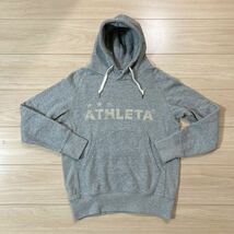 ATHLETA アスレタ スウェットパーカー S〜Mサイズ程度 グレー サッカー フットサル_画像1