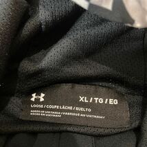 UNDERARMOUR アンダーアーマー ナイロンパーカー ジップアップパーカー 上下セット セットアップ XLサイズ 黒 白_画像4