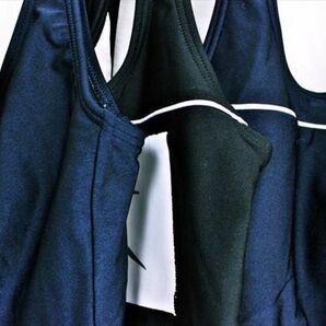 TE2-G75☆【サイズ色々のお得セット♪】スカート付♪定番濃紺カラー♪ワンピーススイムウェア6枚セット*▲の画像2