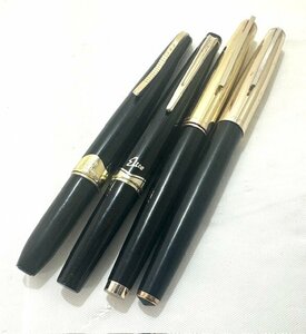 【中古品】(4本セット)パイロット/プラチナム/スーパーデラックス/エリート　万年筆　18K/14K【送料別】FN0667