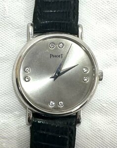 【中古品】ピアジェ　PIAGET　腕時計　金無垢　ダイヤ8P　K18　WG　750　手巻き　9005【送料別】FW0444