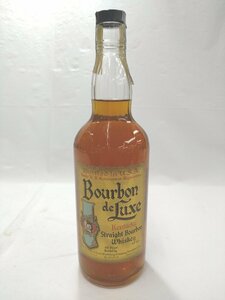 【ラベル破れあり】バーボンデラックス ケンタッキー バーボンウイスキー Bourbon de Luxe 約760ml 43% 【送料別途】 KA1045