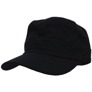 ワークキャップ 綿 無地 春夏 帽子 Ｌ ブラック cap-1037-06 アウトドア