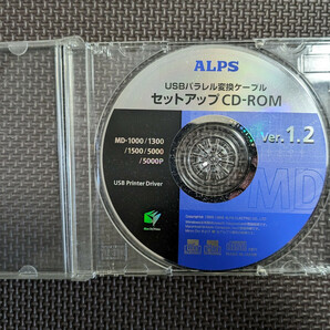 ALPS製 USBパラレル変換ケーブルセットアップCD-ROM Ver.1.2 Win/Mac用 USBプリンタドライバ MD-1000/MD-1300/MD-1500/MD-5000/MD-5000P用 の画像2