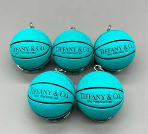 5点セット Tiffany&Co バスケットボールキーホルダー 新品