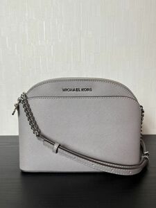 12596-02★美品★マイケルコース/MICHAEL KORS ショルダーバッグ グレー系 チェーンストラップ レディース★