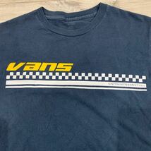 古着 vans Tシャツ バンズ チェッカー ネイビー Sサイズ 半袖Tシャツ 紺 フェード ヴァンズ ヴィンテージ_画像1