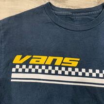 古着 vans Tシャツ バンズ チェッカー ネイビー Sサイズ 半袖Tシャツ 紺 フェード ヴァンズ ヴィンテージ_画像10