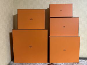 ＨＥＲＭＥＳ　エルメス　バーキン３５用保存箱×１　ピコタンＭＭ用保存箱×１　シューズ用保存箱×２　革小物用保存箱×１