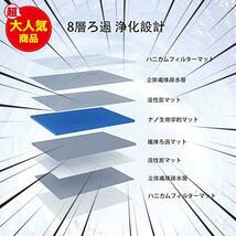 ★120x30cm_ブルー★ 濾過マット 水槽フィルターマット 6D立体マット 6層ろ過 高密度ろ過材 洗えます 再利用可能 高密度ろ過材 ろ過綿_画像3