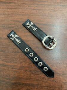  Chrome Hearts black Swatch belt leather 