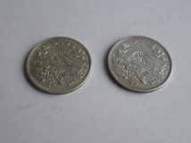 A542　1964年　東京オリンピック記念　1000円銀貨　記念硬貨 　昭和39年　二枚_画像5