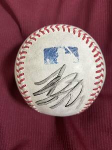 サンディエゴパドレス　楽天イーグルス　松井裕樹　選手　直筆サインボール　MLB公式球　実使用
