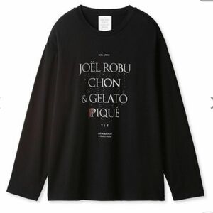 ジェラートピケオム　ルームウェア パジャマ 「JOEL ROBUCHON」「HOMME」ワンポイントロゴロングTシャツ 