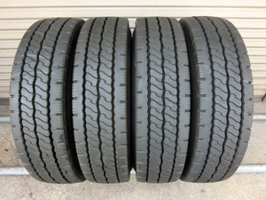 ★ 225/80R17.5 123/122L ★ 4本セット ★ DUNLOP ★ SP521　約14㎜　ミックスタイヤ　2019年製　225/80/17.5　225/80-17.5