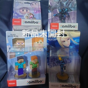 週末限定 amiibo ゼロスーツサムス ダークサムス アイスクライマー マインクラフト スティーブ アレックス メトロイド スマブラDX 