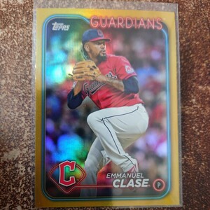 【Gold Foil】MLB 2024 Topps〈EMMANUEL CLASE〉series1 クリーブランド・ガーディアンズ