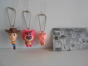 ♯Kva25KJトイストーリープラプラマスコット人気3種TOYSTORYハム♂TAKARATOMYARTS♀200円〓017086_b