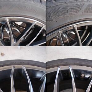 中古 WORK STEEZ １９インチ225/45R19 レグノ4本セット！ 19×8JJ PCD114.3 5H+48 BRIDGESTONE REGNO GRVⅡ アルファード、アテンザ等 の画像5