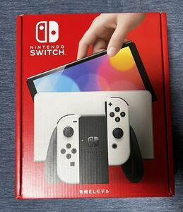 【新品未使用】Nintendo Switchニンテンドースイッチ 有機ELモデル Joy-Con(L)/(R) ホワイト 2024年3月購入 店舗印なし