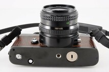 希少 MINOLTA ミノルタ XD トカゲ革 リザード ボディ MD W ROKKOR 35mm F2.8 レンズ ワインダー 一眼レフ カメラ 動作品 RK-872S/205_画像6