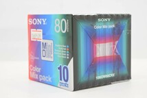 未開封 SONY ソニー MD 10MDW80CRX 80分 10枚 Color Mix pack 録音用 ミニディスク 日本製 記録媒体 オーディオ機器 音楽 RK-782T/000_画像3