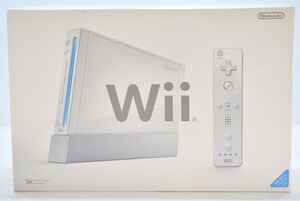 未開封 Nintendo 任天堂 Wii 本体 RVL-S-WD(JPN) 白 シロ Wiiリモコンジャケット付 RK-806M/601