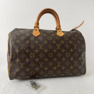 1円〜★LOUIS VUITTON ルイヴィトン モノグラム スピーディ35 M41524 ミニボストン ハンドバッグ レディース ブラウン レザー PVC 茶色 10