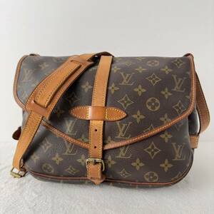 1円〜★LOUIS VUITTON ルイヴィトン ソミュール30 ショルダーバッグ モノグラム フラップ M42256 ブラウン メッセンジャーバッグ 茶色 4