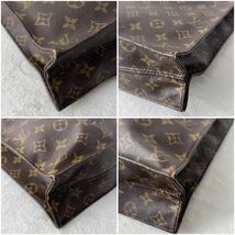 1円〜★LOUIS VUITTON ルイヴィトン サックプラ トートバッグ ハンドバッグ モノグラム a4 M51140 ブラウン PVC レザー _画像5