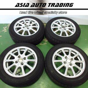 ブリヂストン エコフォルム SE-15 5.5J+45 PCD100-4穴 エコピア NEWNO 165/65R14 2023年製造 タンク パッソ ルーミー トール ブーン 等