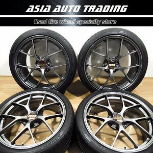 走行少 軽量 BBS RI-D RI005 8.5J+43 PCD114.3-5穴 超超ジュラルミン鍛造 ヨコハマ ADVAN V105 245/35R19 2021年製造 WRX S4 レヴォーグ 他