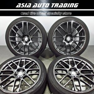 綺麗品 WORK エモーション M8R 8.5J+38 PCD114.3-5穴 ヨコハマ ブルーアース RV-02 245/40R20 2020年製造 30 アルファード ヴェルファイア